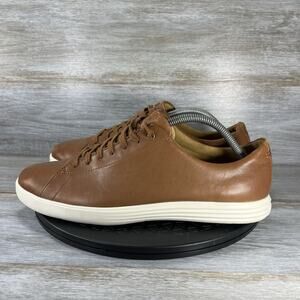 Cole Haan Men's Grand Crosscourt II Tan Leather Sneakers Size 9.5